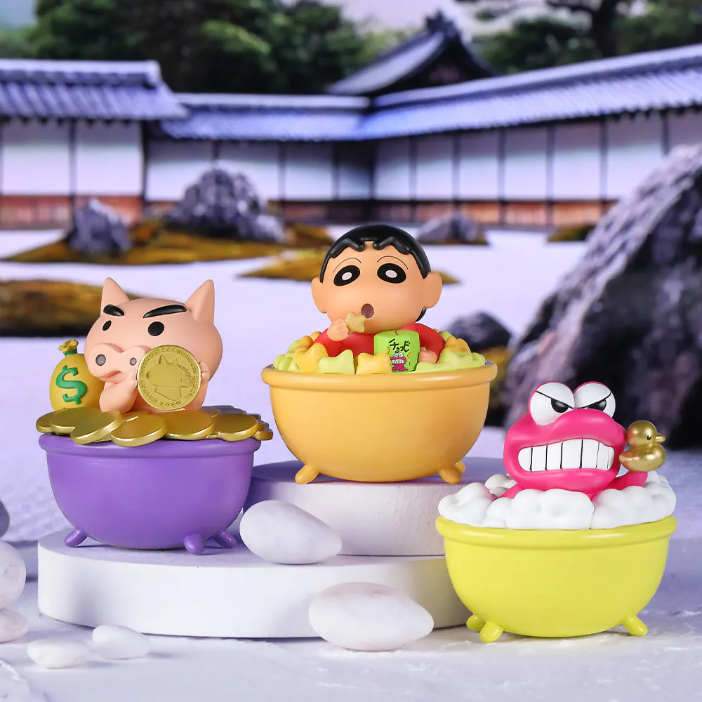 Factory Wholesale Custom OEM Crayon Shin-chan Bathtub Series PVC Figure Toys