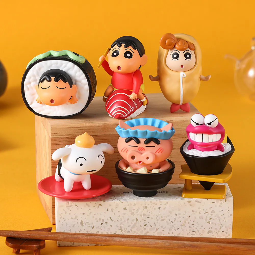 Source Factory OEM Crayon Shin-chan Sushi Series PVC Figures