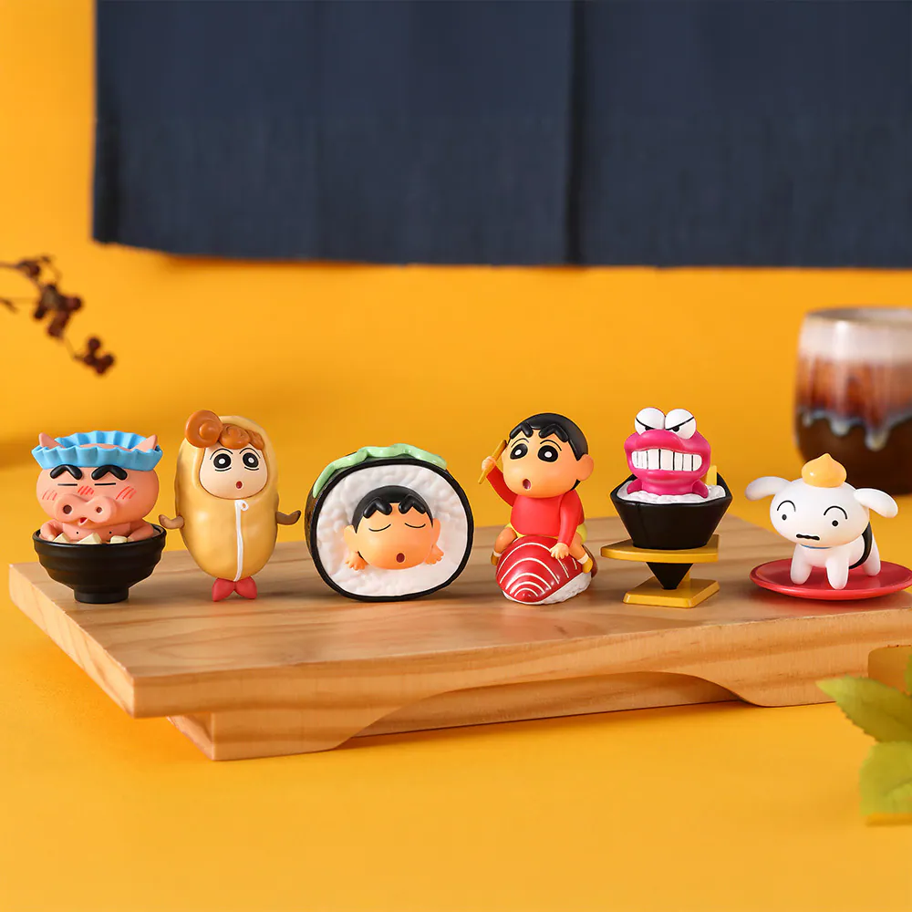 Source Factory OEM Crayon Shin-chan Sushi Series PVC Figures