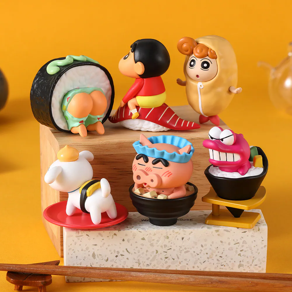 Source Factory OEM Crayon Shin-chan Sushi Series PVC Figures